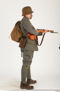  Austria-Hungary army uniform World War I. ver.1 - poses army poses with gun soldier standing uniform whole body 0014.jpg